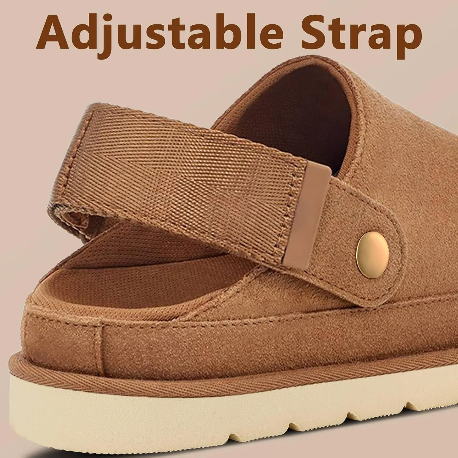 Women's Clog Slippers Platform Clogs Silppers Slip on Shoes Adjustable Comfortable