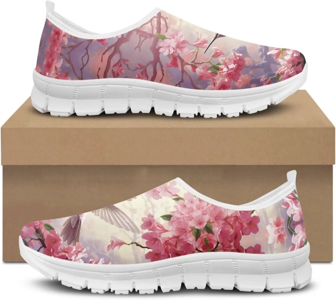 Women's Hummingbird Casual Wide Toe Loafers Driving Shoes Comfort Hiking Barefoot Sneaker Flats