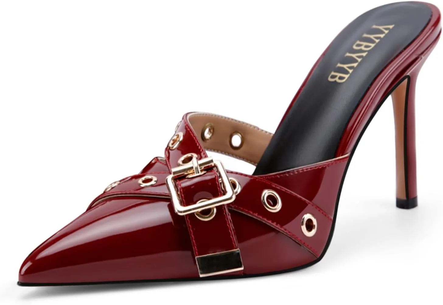 Women's Kitten Heels Pointed Closed Toe Mule Heels Bow Studded Stiletto Heel Dress Bridal Elegant Wedding Sexy Party Pumps shoes