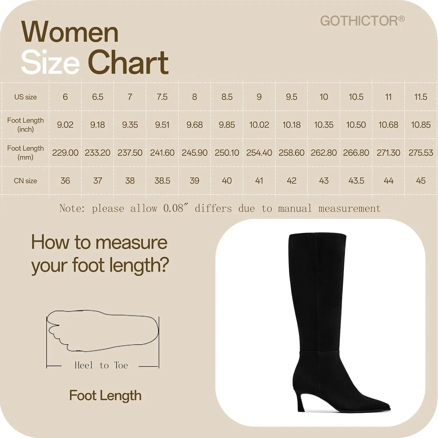 Womens Knee High Boots Kitten Heel Pointed Toe Faux Leather Long Boots Stiletto Side Zipper Comfortable Tall Boot