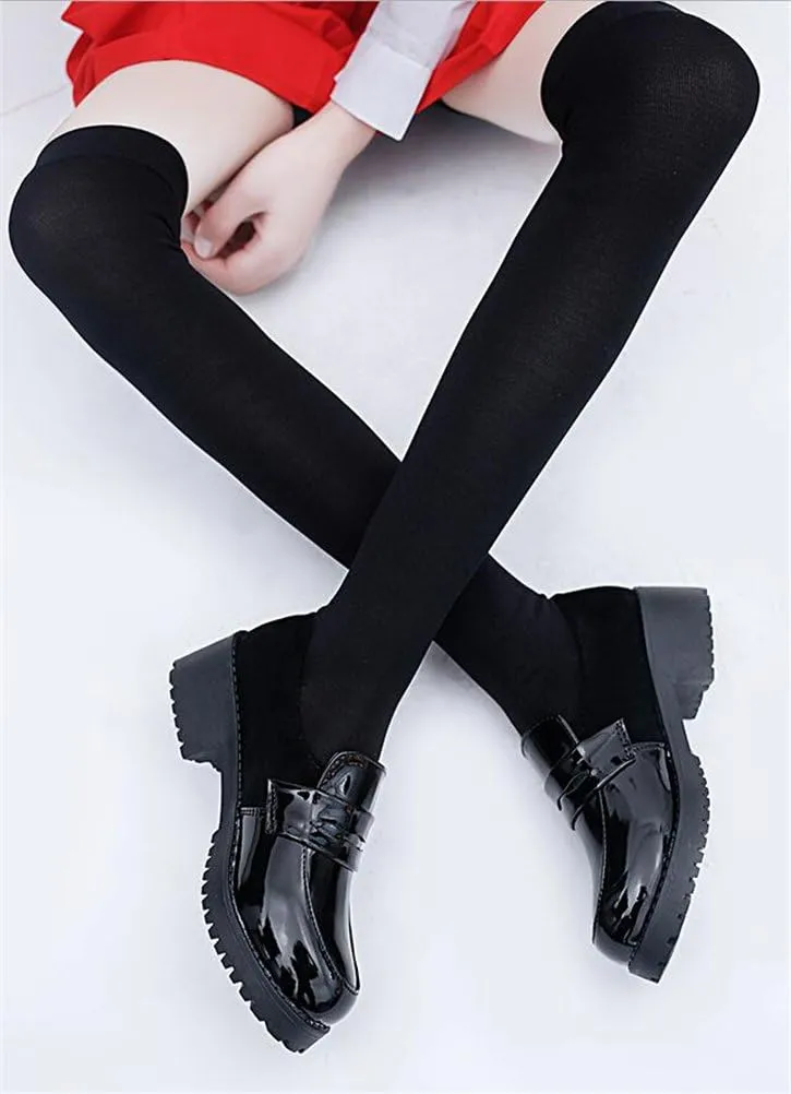 Women's Loafer Shoes Low Top Japanese Students Maid Uniform Dress Oxford Shoes