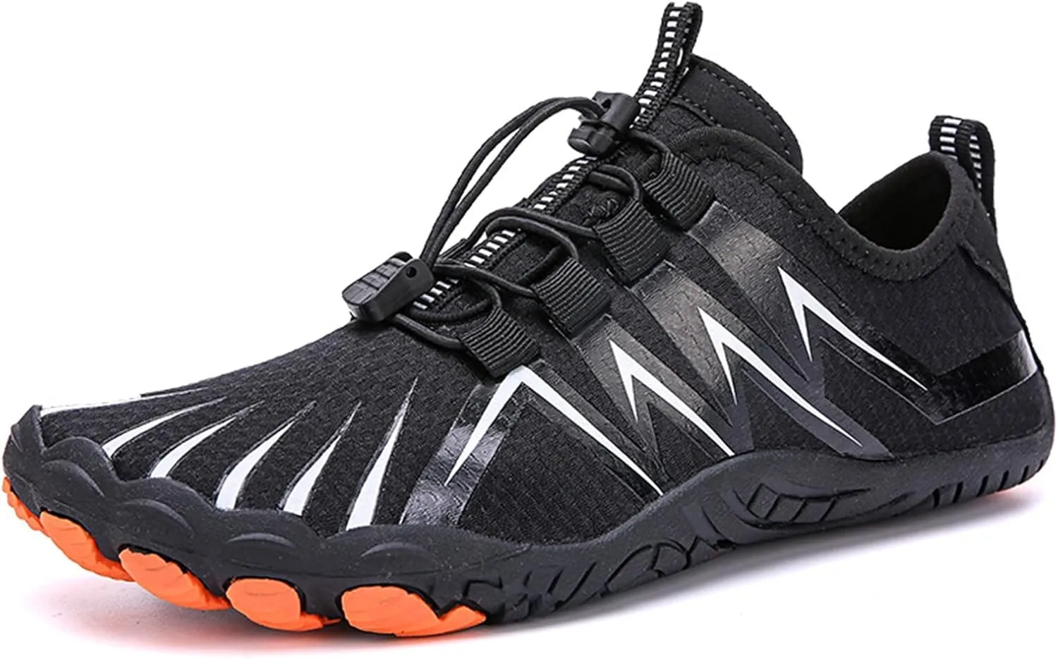Womens Mens Walking Shoes Comfortable Wide Width Athletic Sneakers Lace Up Adjustable Barefoot Shoes with Drainage Grounded Comfort Wear Sneakers