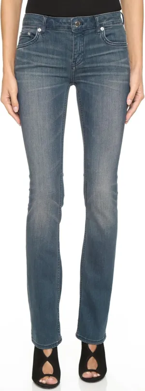Women's Micro Boot Jeans 16, Mador Blue, 29