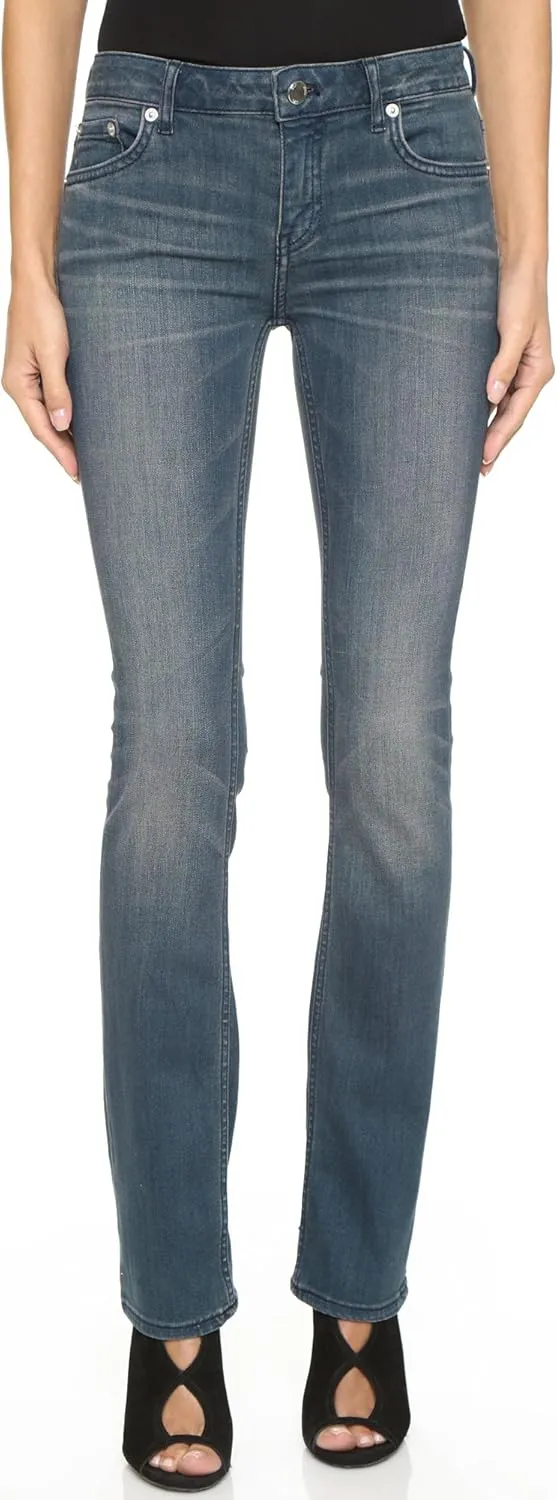 Women's Micro Boot Jeans 16, Mador Blue, 29