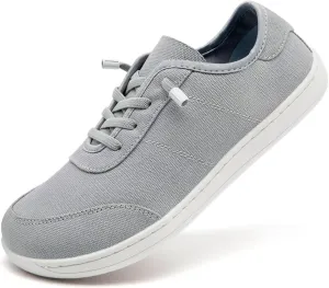Women's Minimalist Barefoot Shoes Zero Drop Sole Wide Width Fashion Sneaker Casual Slip On Lightweight Comfortable Footwear