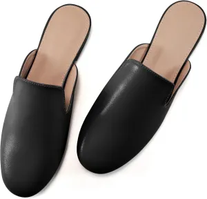 Womens Mules Work Shoes: Comfortable Dress Slip On Flats for Indoor Outdoor Walking