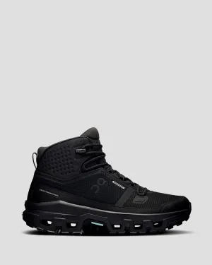 Women's On Running Cloudrock Waterproof Mid Hiking Boots - Black/Black