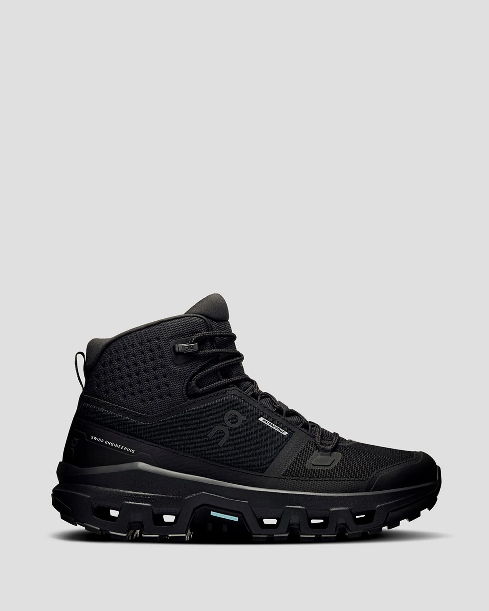 Women's On Running Cloudrock Waterproof Mid Hiking Boots - Black/Black