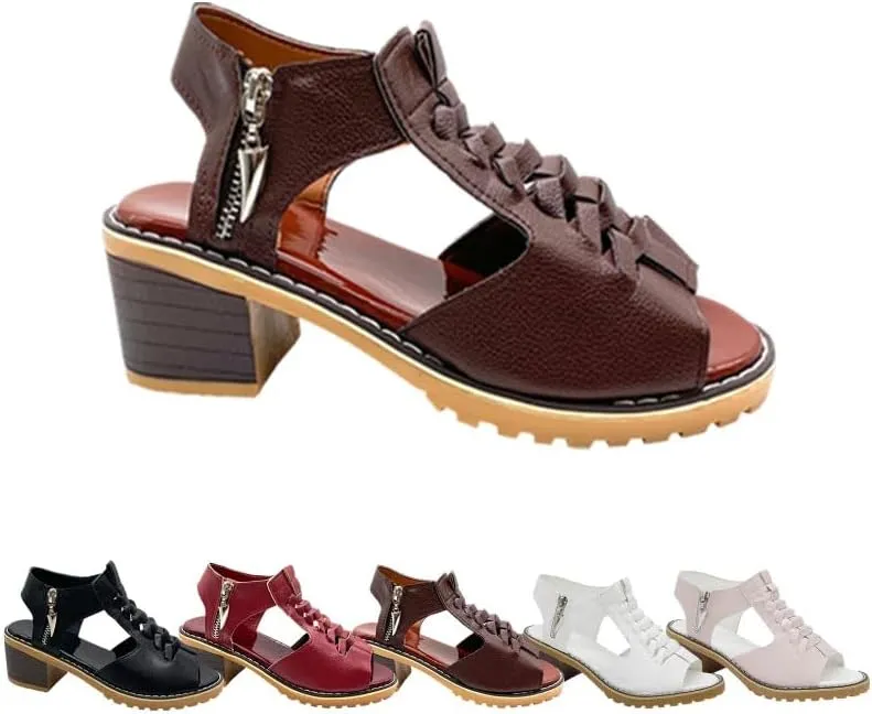 Womens Open Toe Sandals Comfortable Wedge,Hollow Fish Mouth Slip on Summer Beach Boho Comfortable Sandals Outdoor Shoes