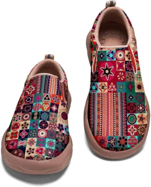 Women's Painted Travel Shoes Casual Slip On Comfortable Walking Loafers