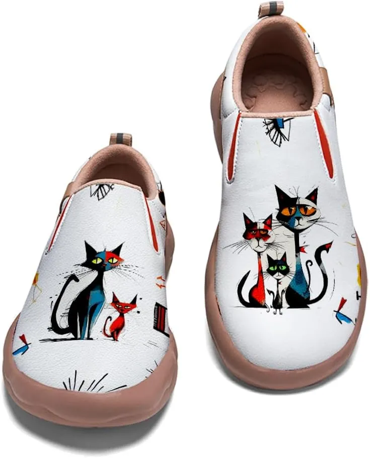 Women's Painted Travel Shoes Casual Slip On Comfortable Walking Loafers