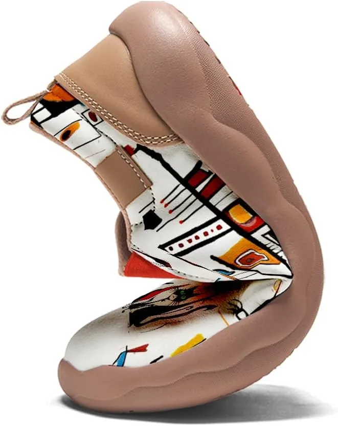 Women's Painted Travel Shoes Casual Slip On Comfortable Walking Loafers