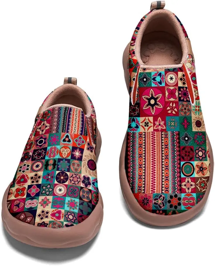 Women's Painted Travel Shoes Casual Slip On Comfortable Walking Loafers