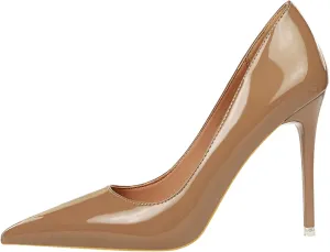Women's Pointed Toe Pumps High Heel Stilettos Slip-on Rhinestone Sequin Pumps