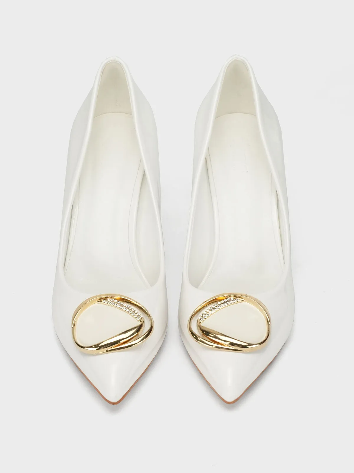 Womens "DARWISH" Pointy Toe Decorated Courts