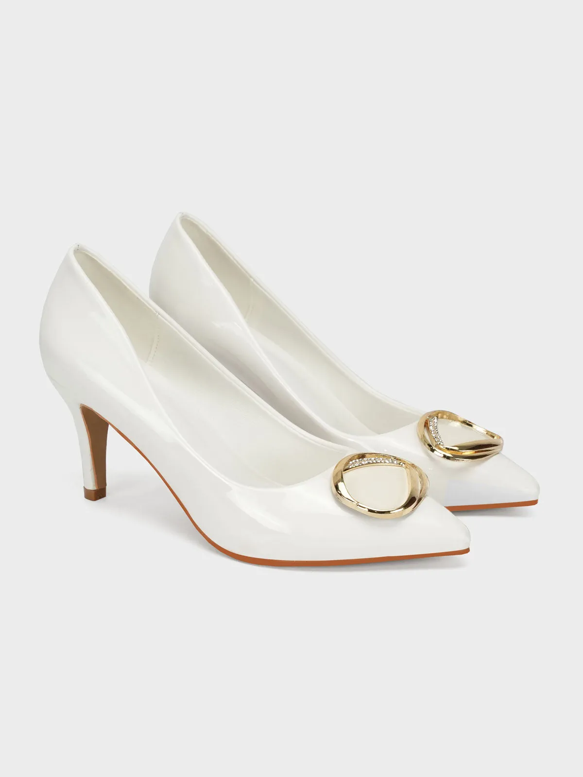 Womens "DARWISH" Pointy Toe Decorated Courts