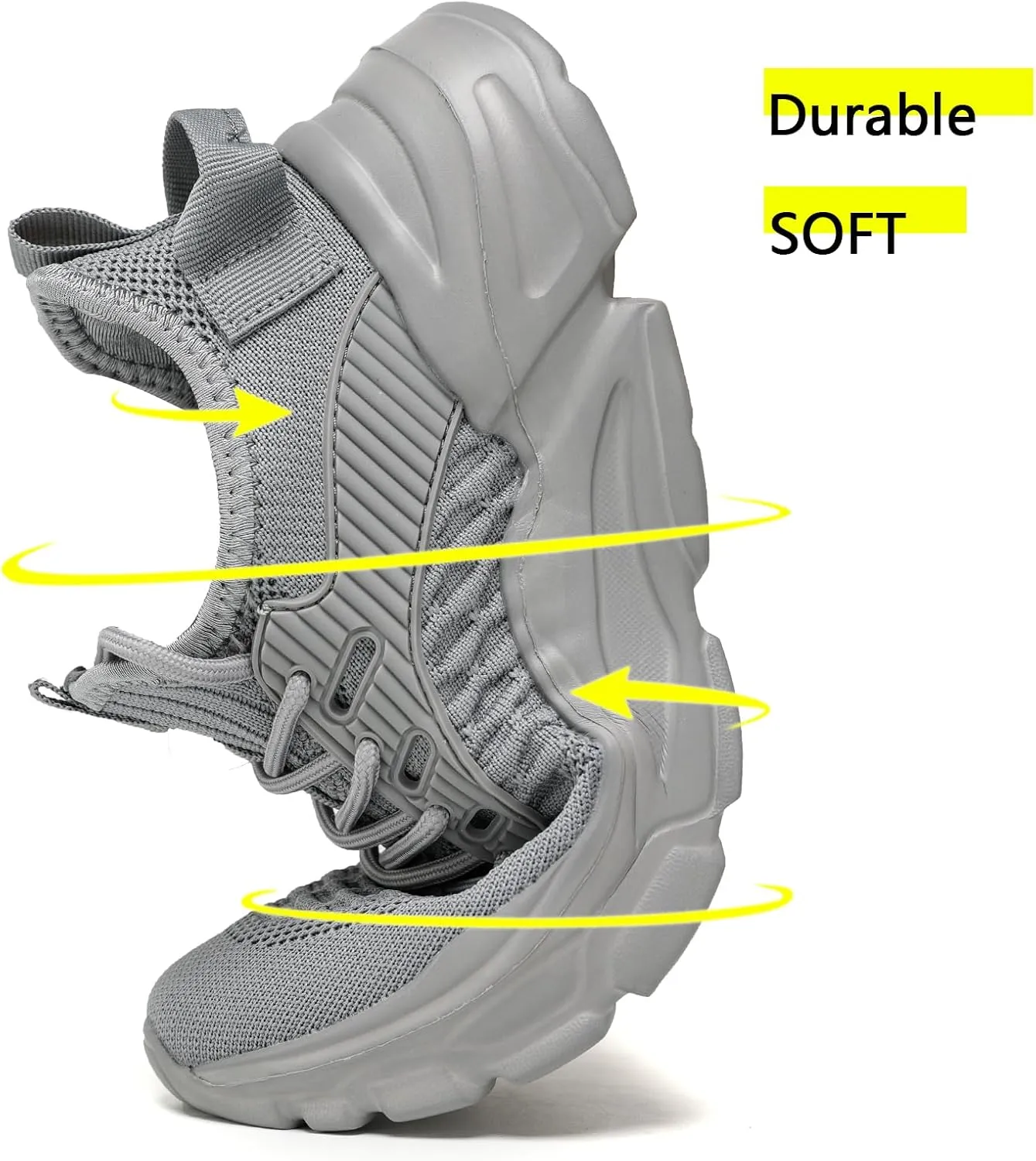 Womens Running Shoes Slip on Breathable Lightweight Fashion Sneakers Athletic Sports Walking Gym Work Shoes