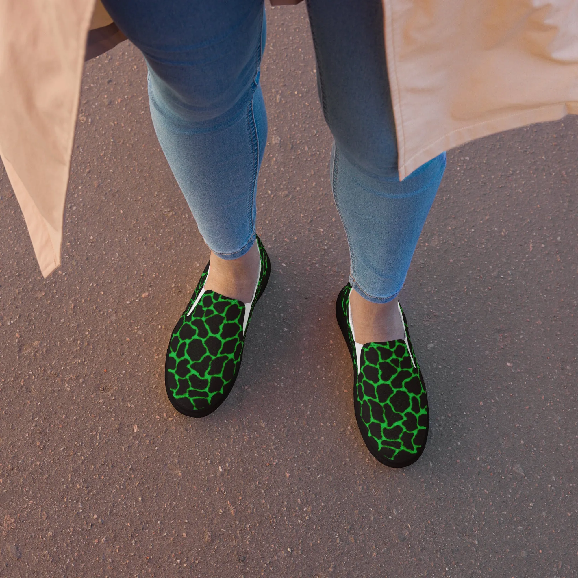 Women’s slip-on canvas shoes - GIRAFFE SG004