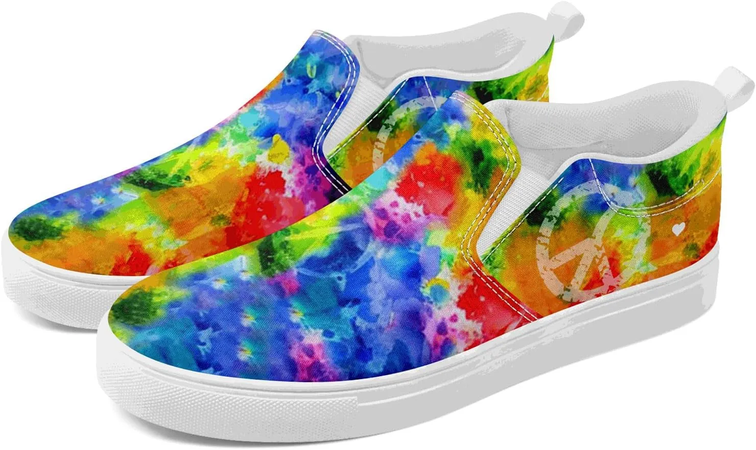 Women's Slip-On Canvas Sneakers – Lightweight, Breathable, Trendy Work Shoes for Nurses, Teachers,Mom and Casual Wear