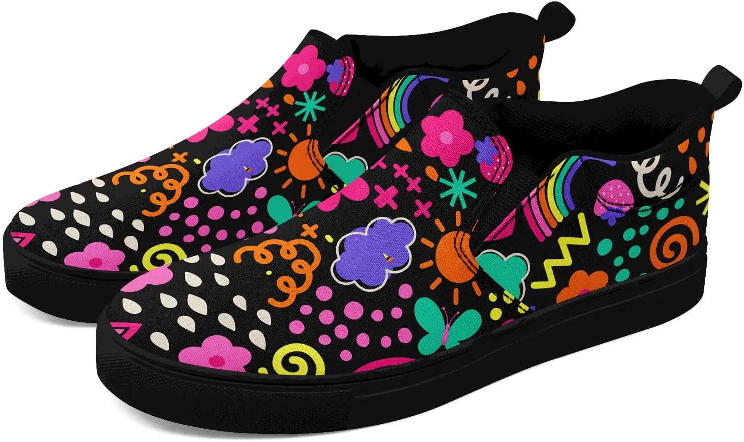 Women's Slip-On Canvas Sneakers – Lightweight, Breathable, Trendy Work Shoes for Nurses, Teachers,Mom and Casual Wear