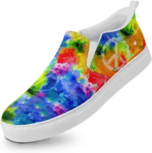 Women's Slip-On Canvas Sneakers – Lightweight, Breathable, Trendy Work Shoes for Nurses, Teachers,Mom and Casual Wear