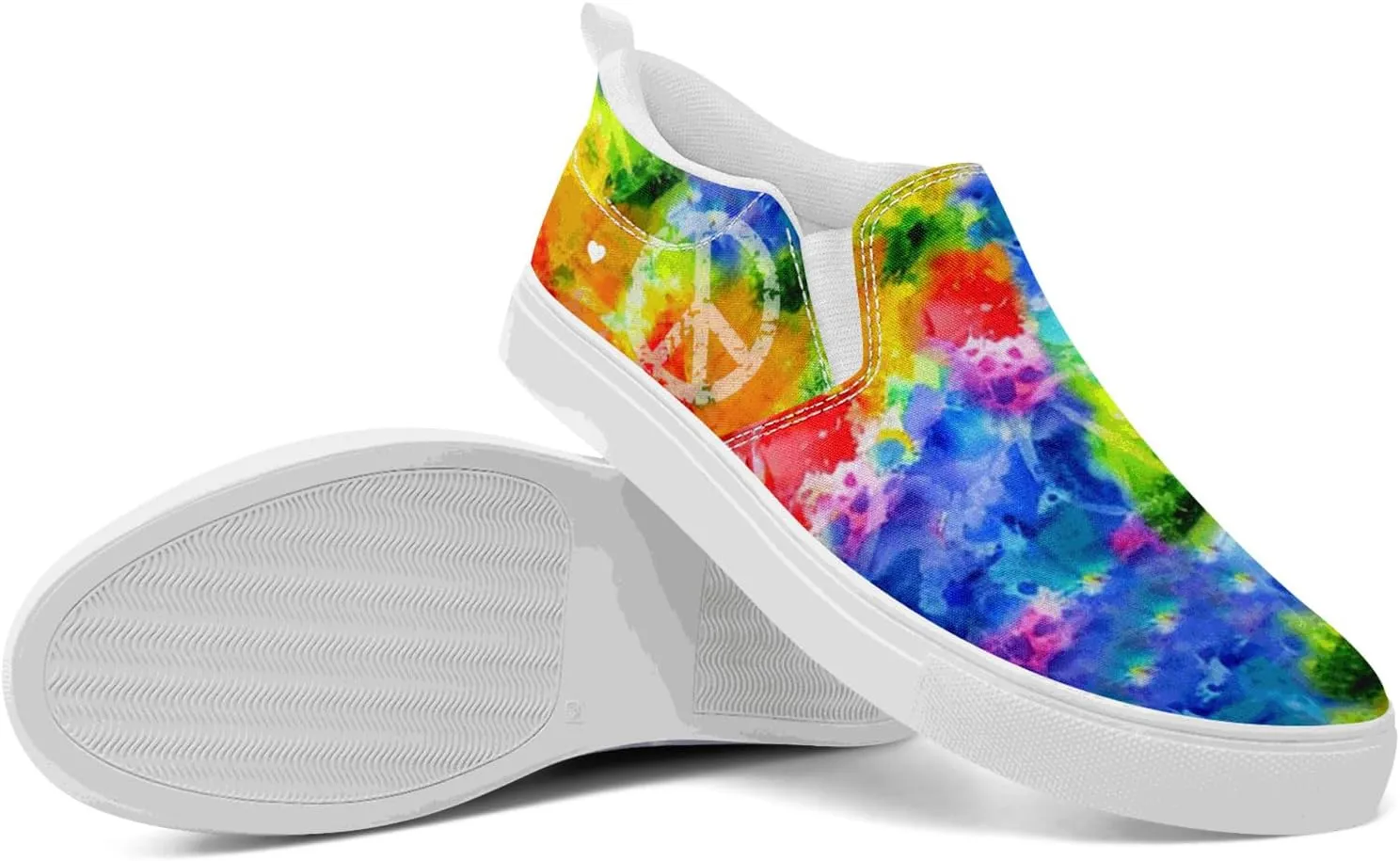 Women's Slip-On Canvas Sneakers – Lightweight, Breathable, Trendy Work Shoes for Nurses, Teachers,Mom and Casual Wear