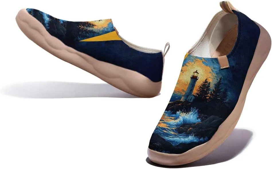 Women's Slip-on Casual Loafers, Lightweight and Comfortable Painted Travel Shoes | Starry Sky Series