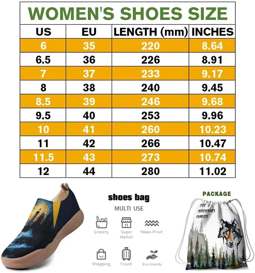 Women's Slip-on Casual Loafers, Lightweight and Comfortable Painted Travel Shoes | Starry Sky Series