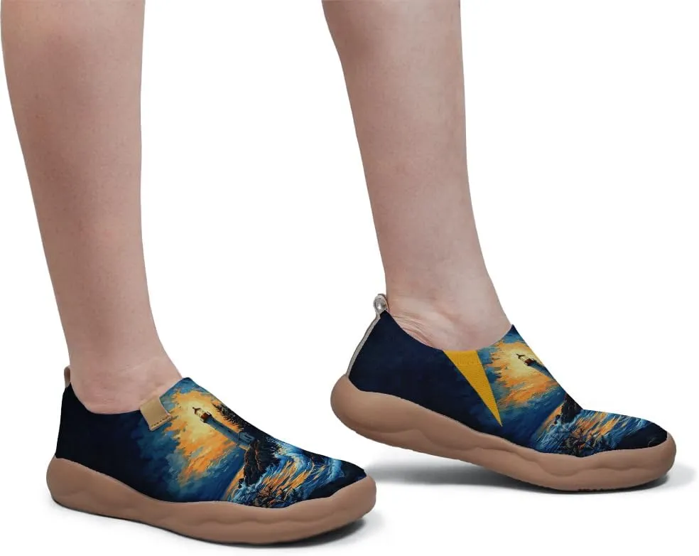 Women's Slip-on Casual Loafers, Lightweight and Comfortable Painted Travel Shoes | Starry Sky Series