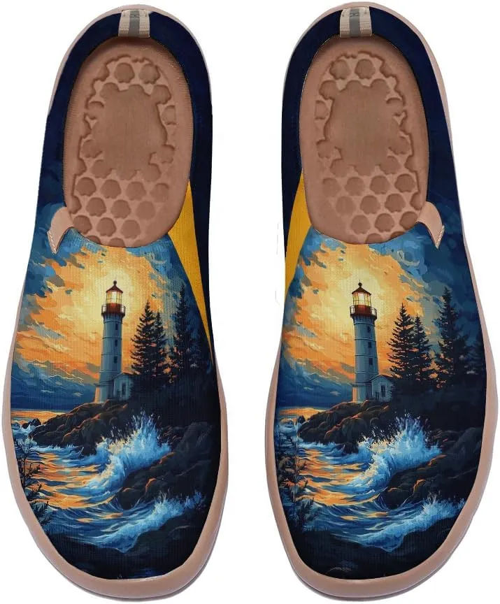 Women's Slip-on Casual Loafers, Lightweight and Comfortable Painted Travel Shoes | Starry Sky Series