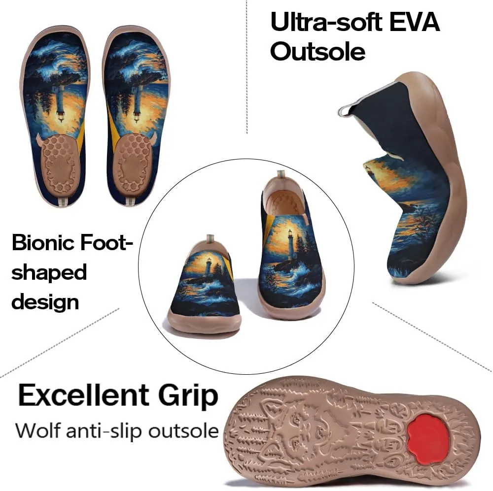 Women's Slip-on Casual Loafers, Lightweight and Comfortable Painted Travel Shoes | Starry Sky Series