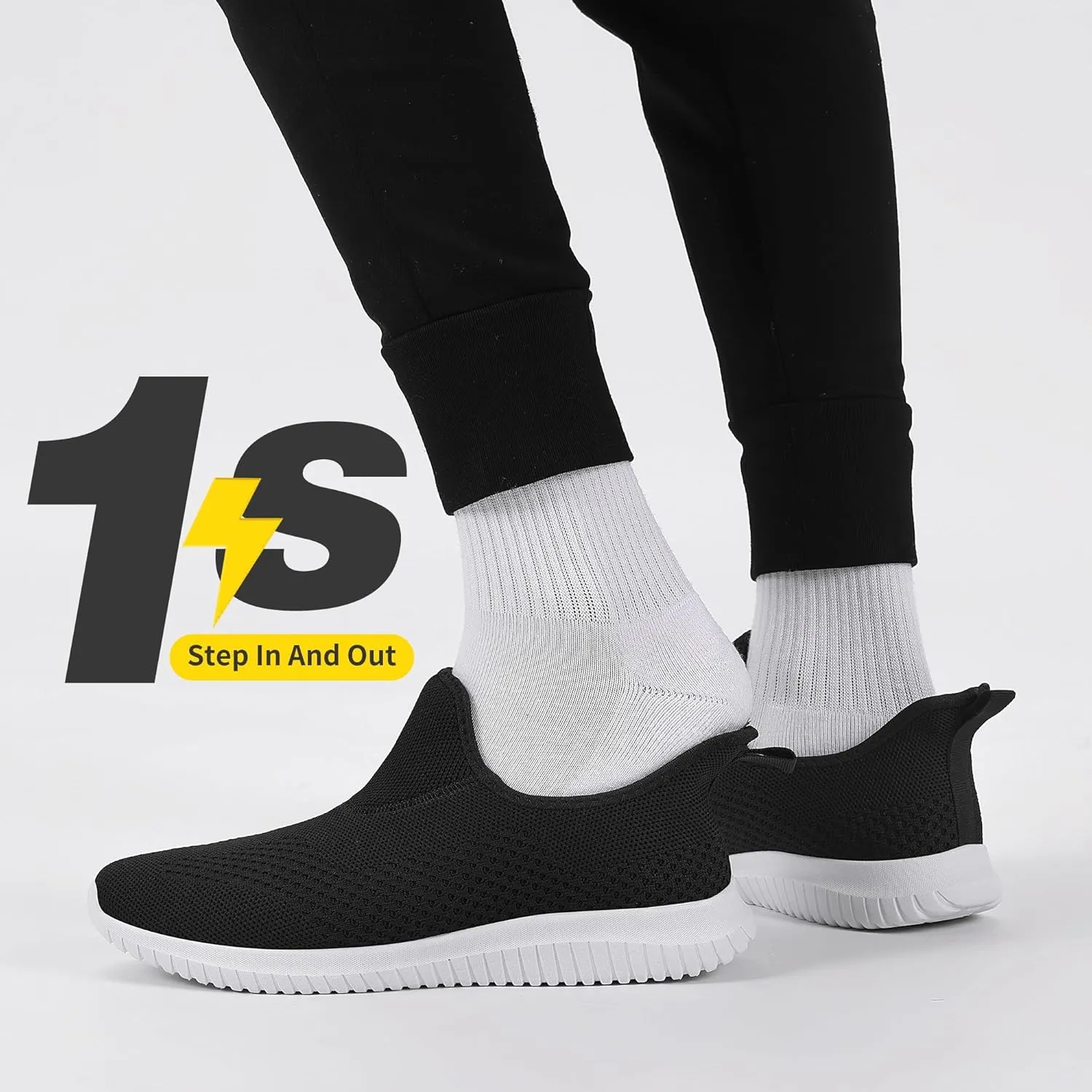 Women's Slip On Comfort Walking Shoes Ultra Lightweight Breathable Running Tennis Athletic Gym Workout Non Slip Athletic Fashion Sneakers