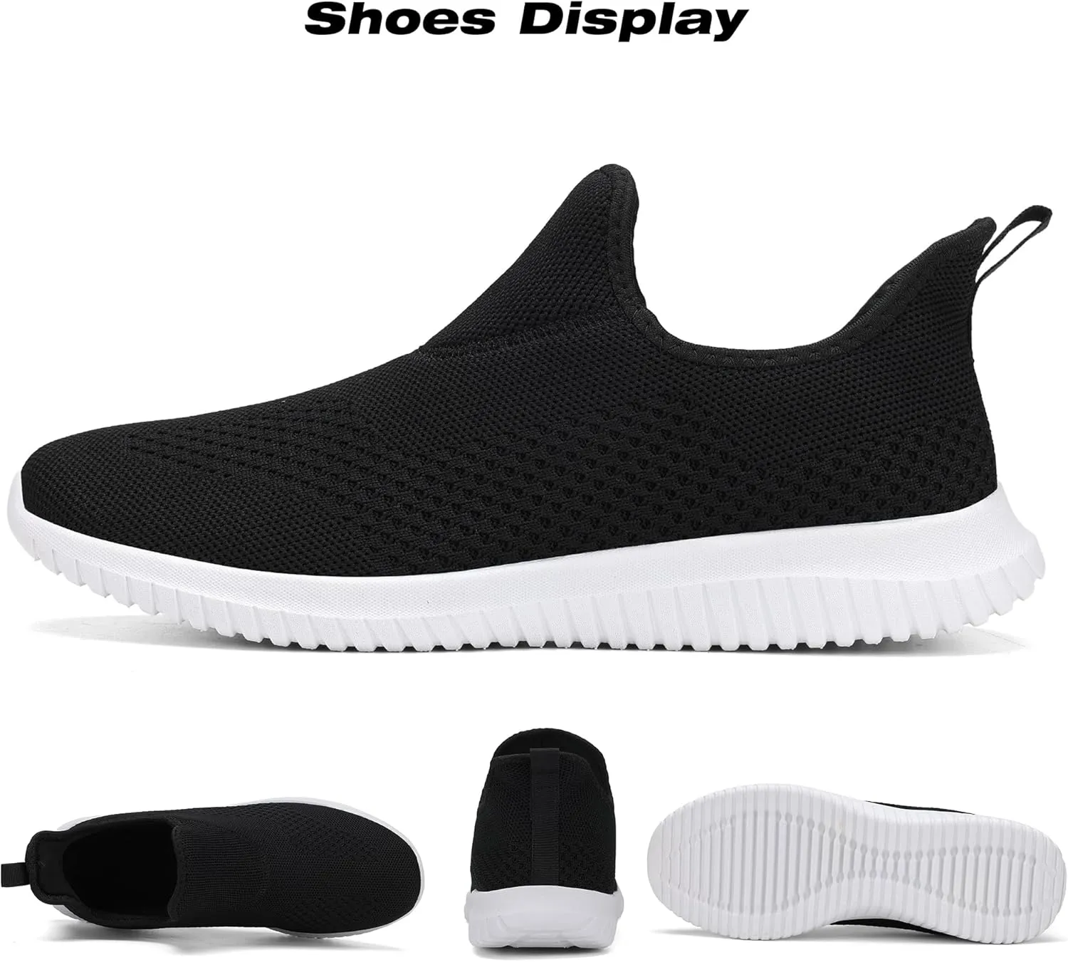 Women's Slip On Comfort Walking Shoes Ultra Lightweight Breathable Running Tennis Athletic Gym Workout Non Slip Athletic Fashion Sneakers