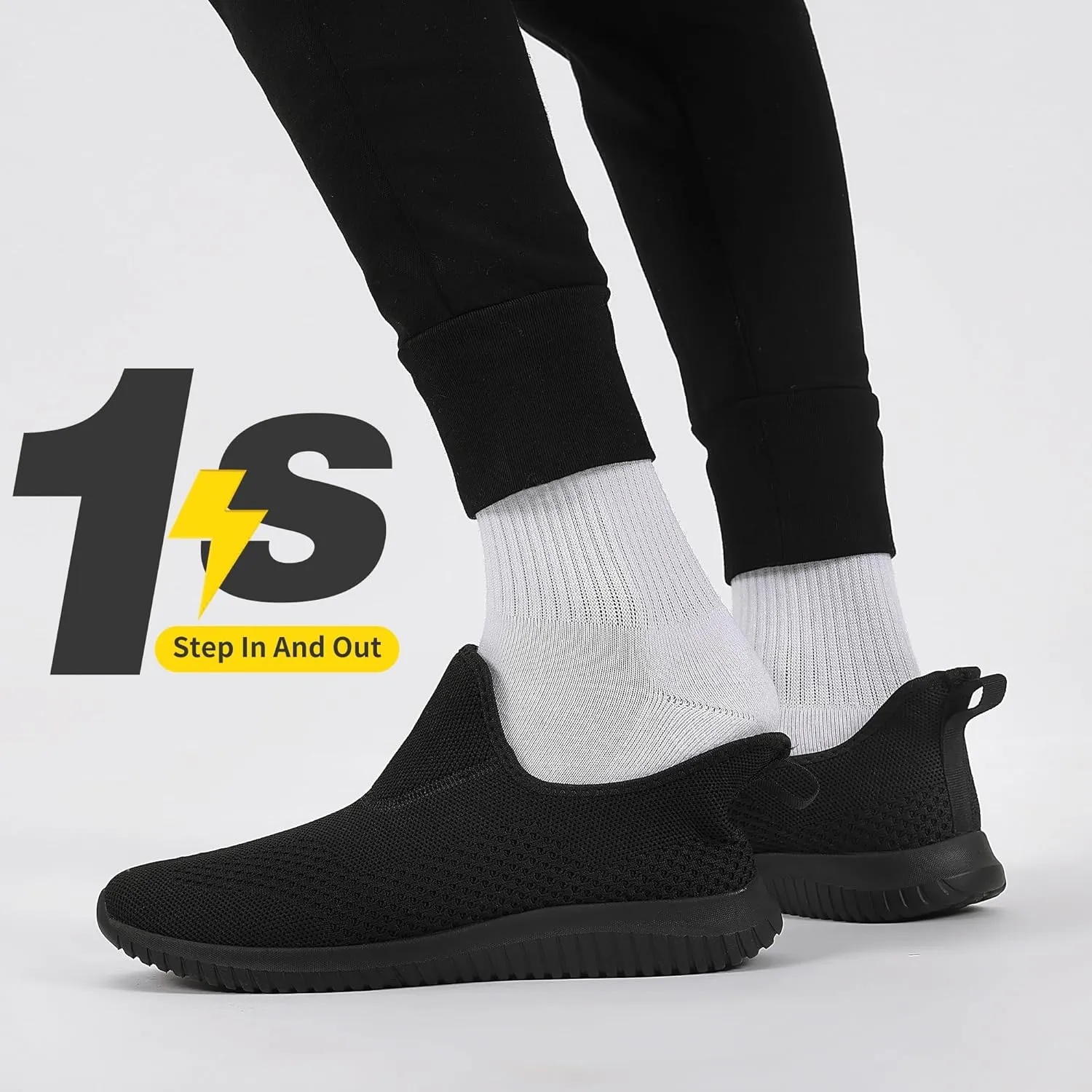Women's Slip On Comfort Walking Shoes Ultra Lightweight Breathable Running Tennis Athletic Gym Workout Non Slip Athletic Fashion Sneakers