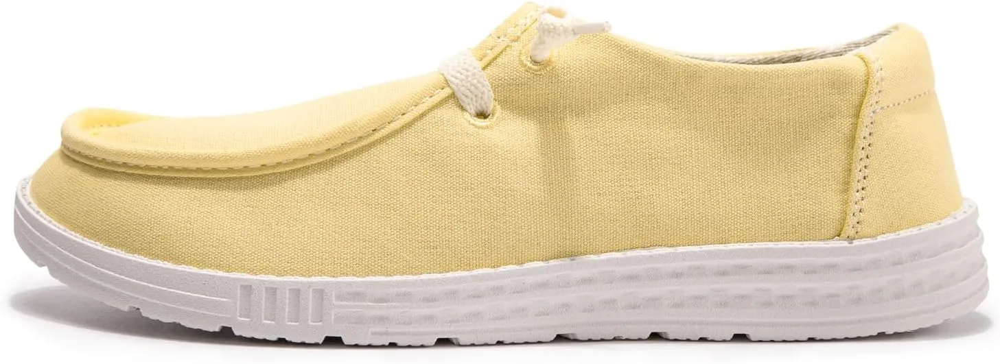 Womens Slip On Loafer Outdoor Sneakers Causal Low Top Canvas Flat Comfortable Fashion Walking Shoes