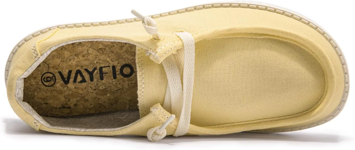 Womens Slip On Loafer Outdoor Sneakers Causal Low Top Canvas Flat Comfortable Fashion Walking Shoes