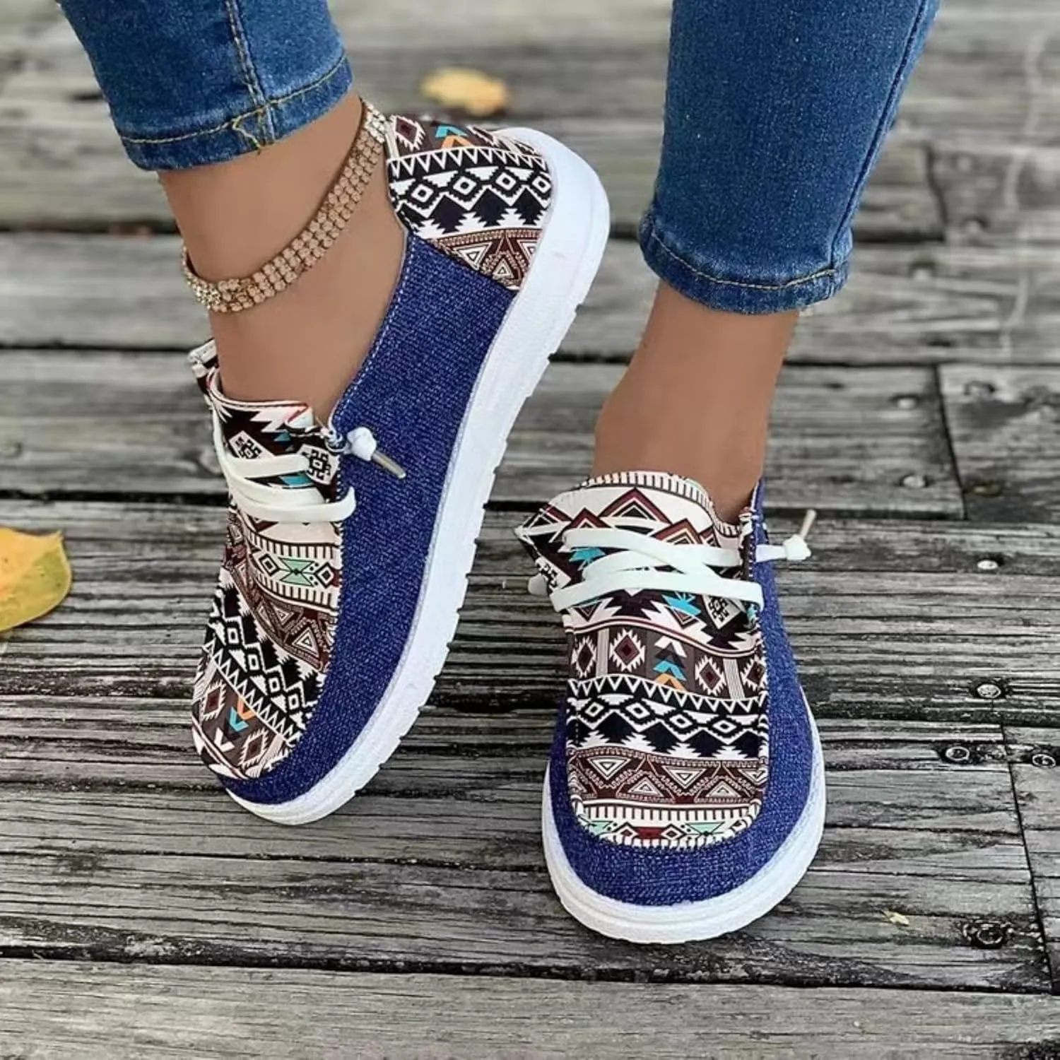 Womens Slip-on Loafers Slip in Boat Walking Shoes Comfortable Light-Weight Casual Boat Shoes