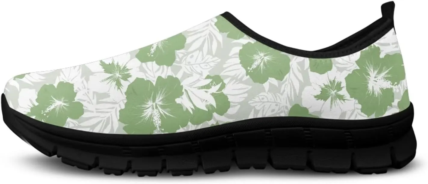 Women's Slip on Sneakers Casual Shoes Loafers Non Slip Breathable Comfortable Walking Sneakers Gifts for Women Girls Black Sole Size 5.5-11.5