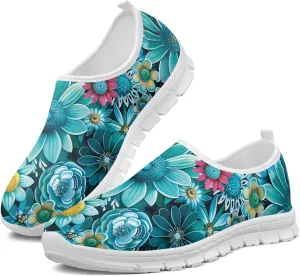 Women's Slip-On Walking Shoes Breathable Mesh Sneakers Casual Shoes