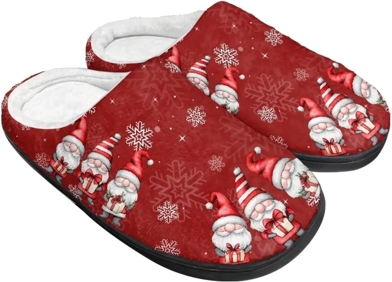 Womens Slippers Comfortable Non-slip Warm Fuzzy Slippers