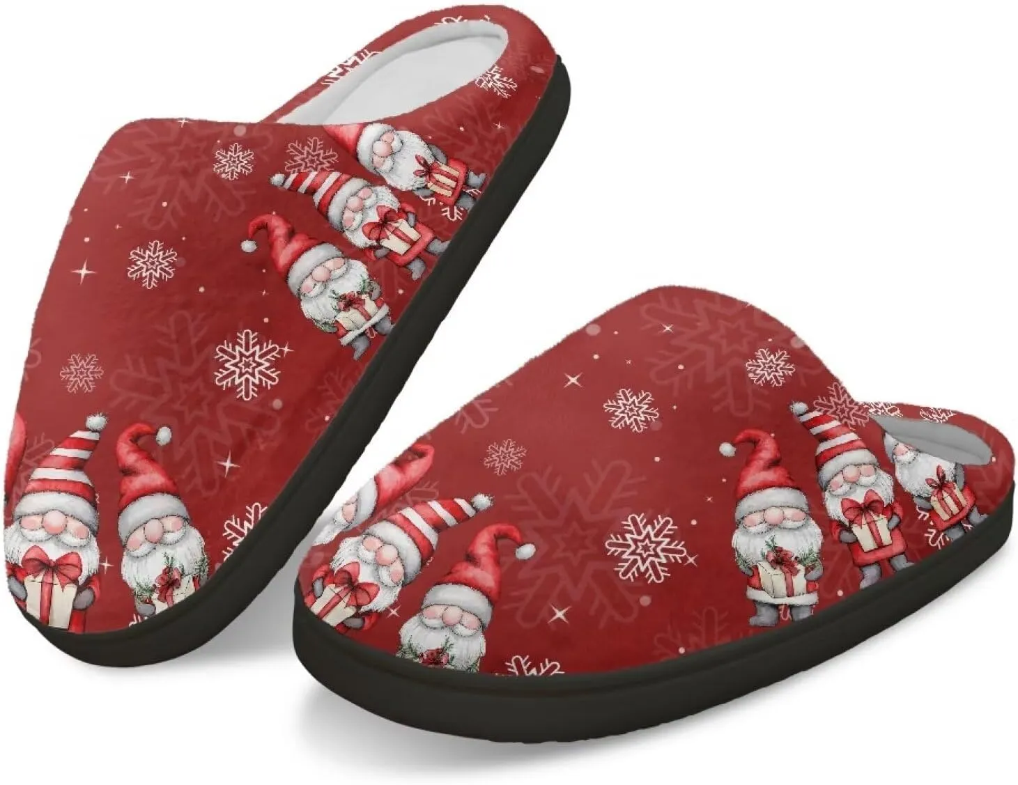 Womens Slippers Comfortable Non-slip Warm Fuzzy Slippers