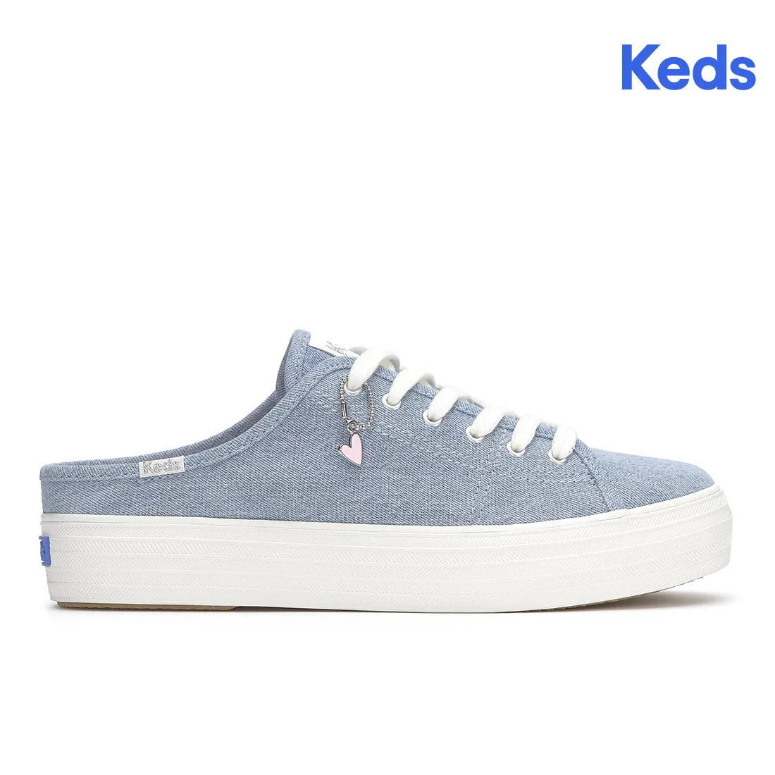 Women's Triple Kick Mule Denim Light Blue (WF68446-TKMULE5450)