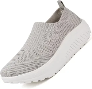 Women's Walking & Jogging Shoes - Light Mesh, Non Slip, Breathable Casual Slip-On Shoes