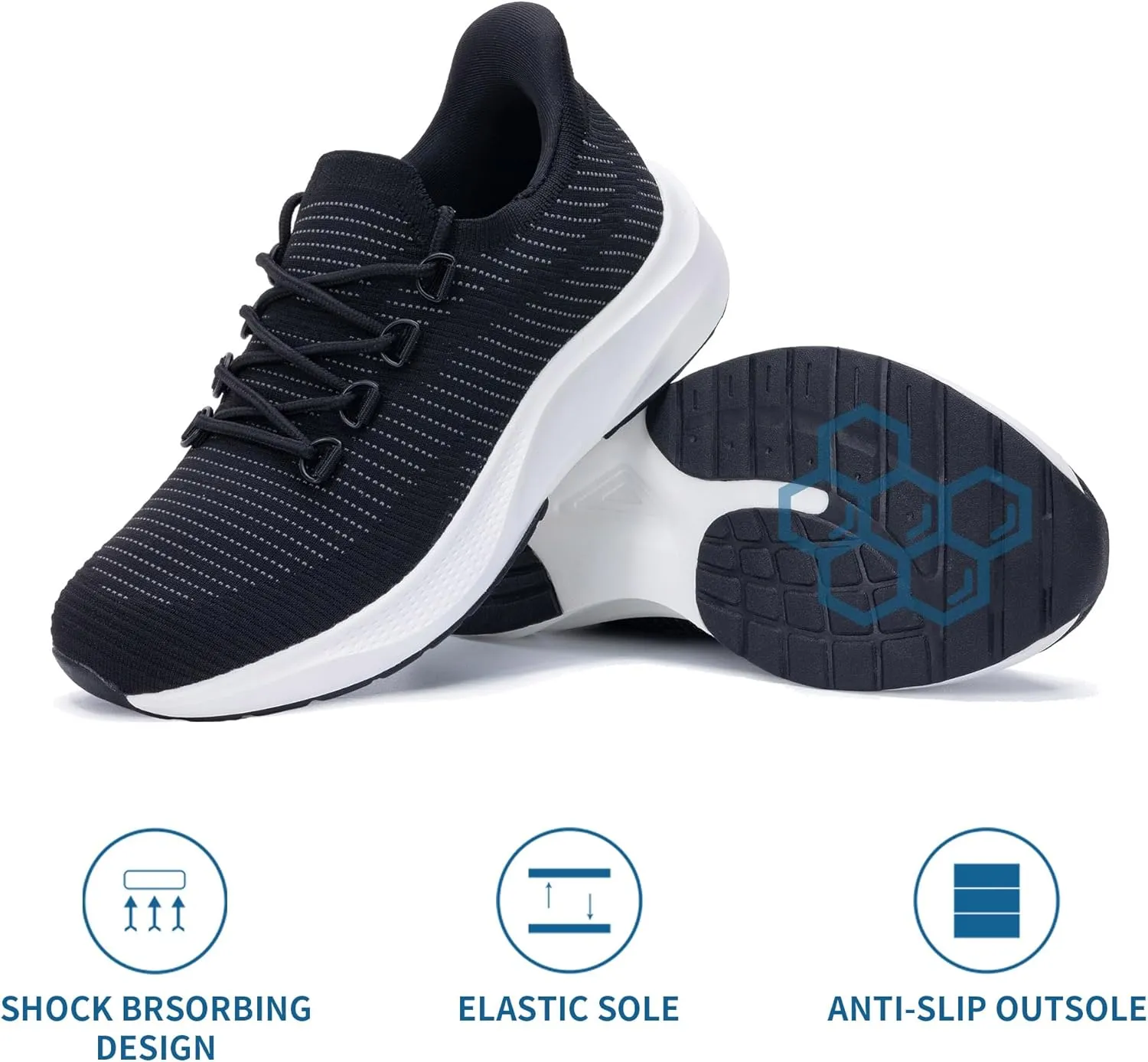 Womens Walking Shoes | Casual Tennis Sneakers | Slip On Shoes | Comfortable Lightweight Shoes US 6-11