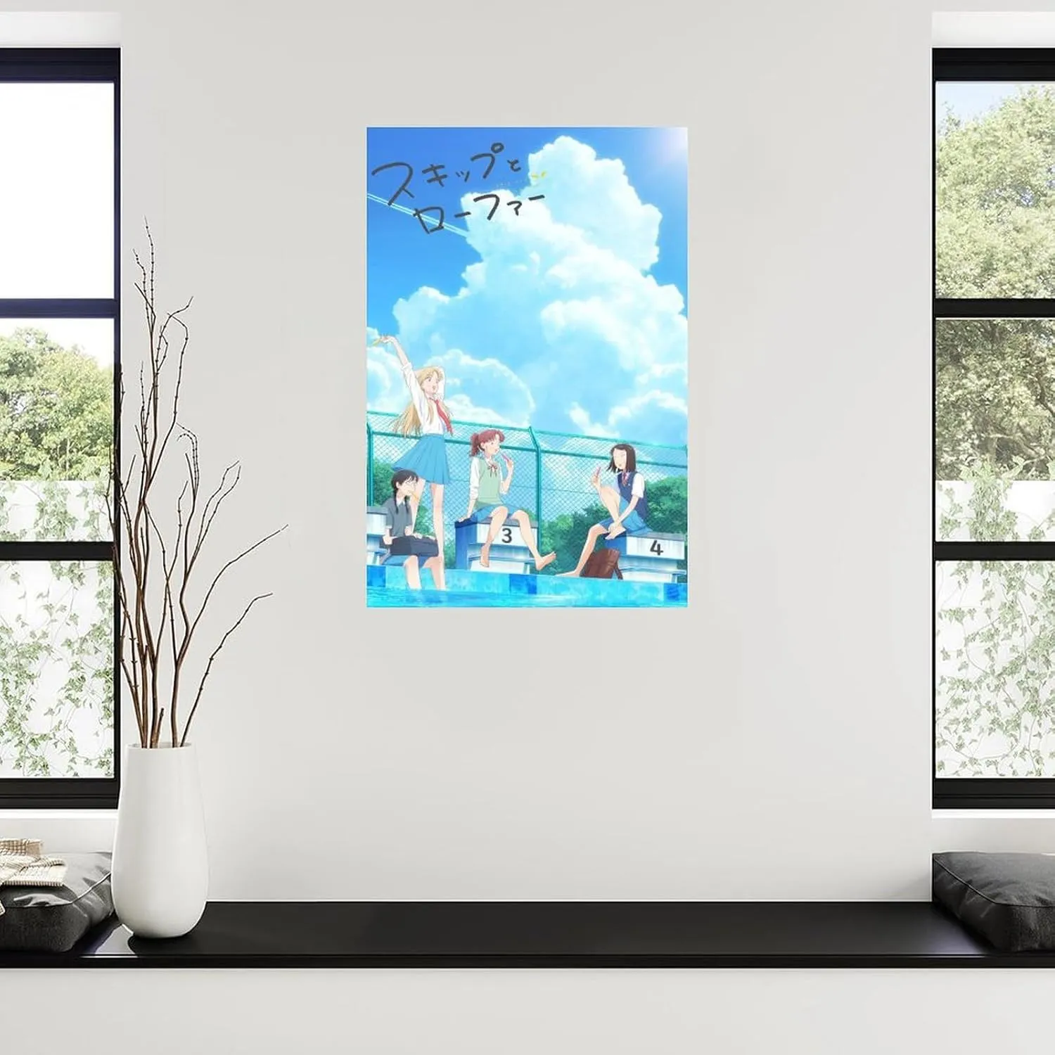 XHYDID Japanese Anime Skip And Loafer Poster Romantic Anime Poster (5) Canvas Painting Wall Art Poster for Bedroom Living Room Decor 16x24inch(40x60cm) Unframe-style