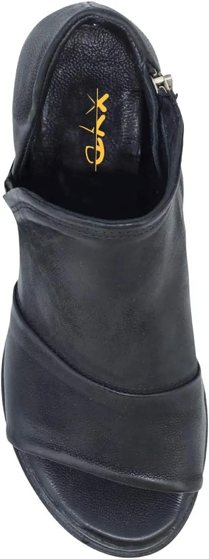 XYD Women Chic V-cut Chunky Heel Ankle Boots Open Toe Studded Bootie Sandals Side Zipper Casual Dressy Party Dress Shoes
