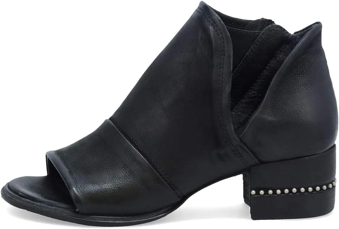 XYD Women Chic V-cut Chunky Heel Ankle Boots Open Toe Studded Bootie Sandals Side Zipper Casual Dressy Party Dress Shoes